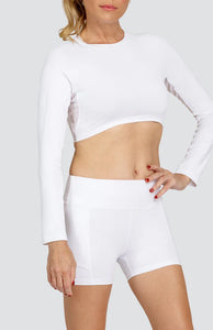 Sasha Crop Top - White