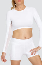 Carregue a imagem no visualizador da galeria,Sasha Crop Top - White
